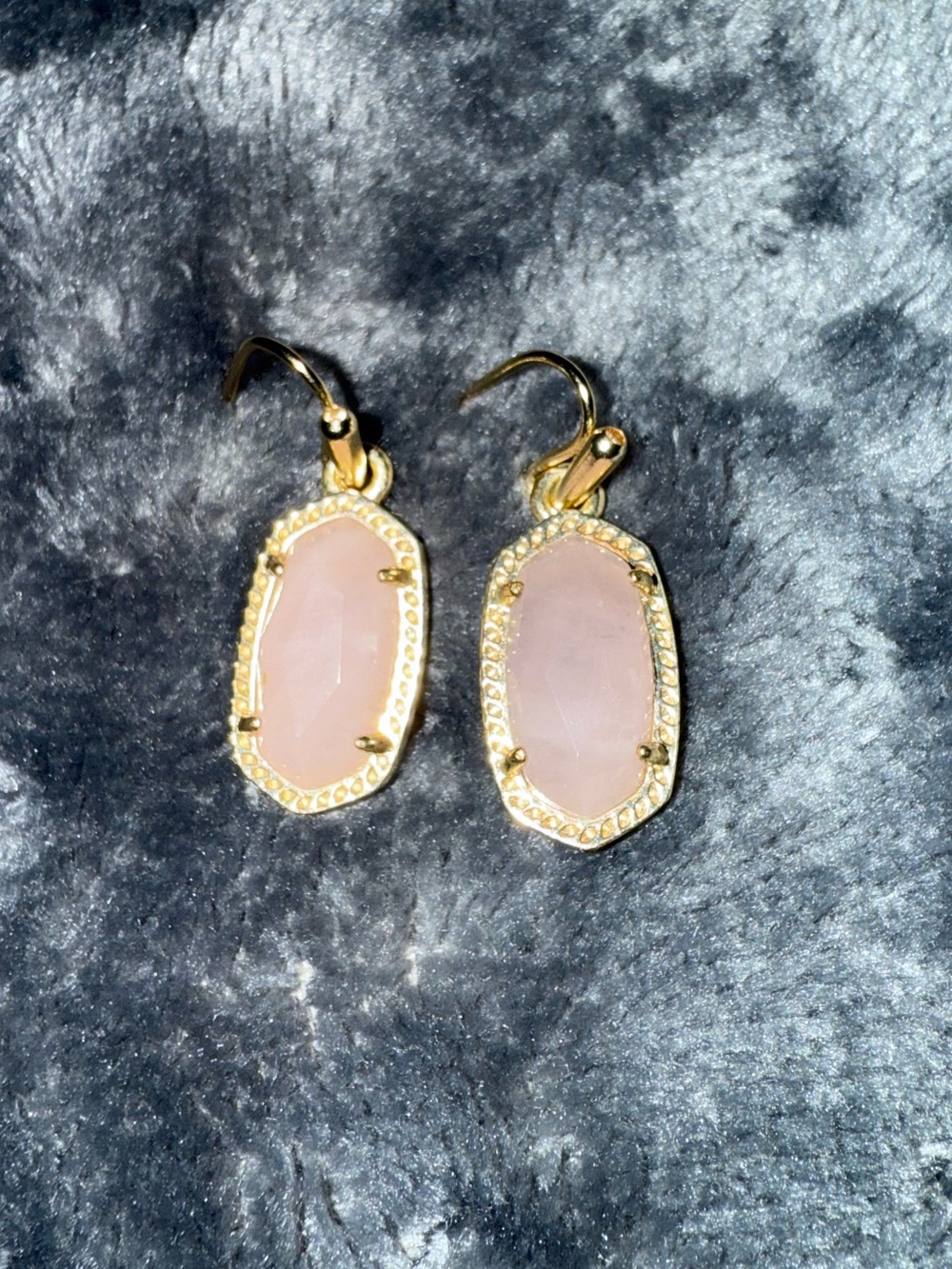 Rose Gold Stone Drop Earrings